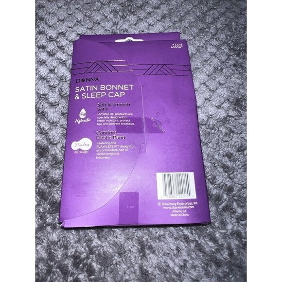 NEW DONNA Premium Collection Satin Bonnet & Sleep Cap  #22015 - Picture 3 of 3